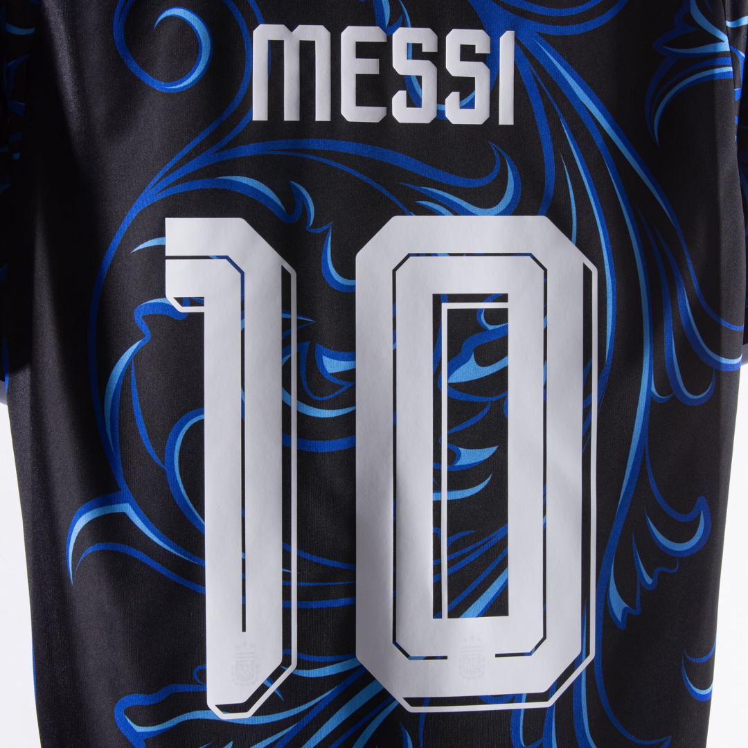 Argentina Away Fan Jersey Messi 10 Shirt 2026-2027 (Official Printing)