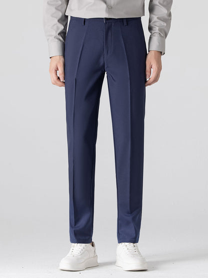 Long Sleeve Stripe Button Up Shirt & Slim Fit Tapered Trousers