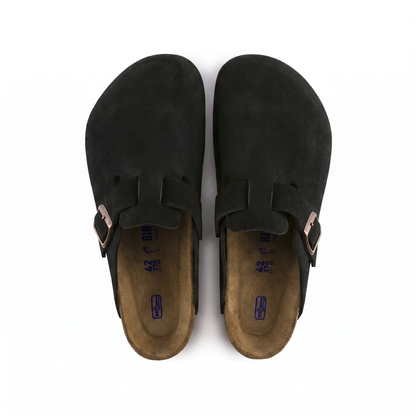 Birkenstock Boston Soft Suede Clog – Unisex Suede Clogs
