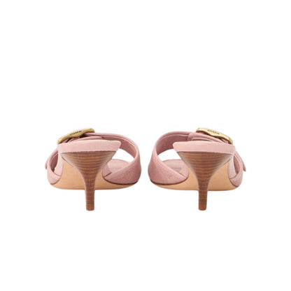 Margot Sandal in Signature Canvas Pink