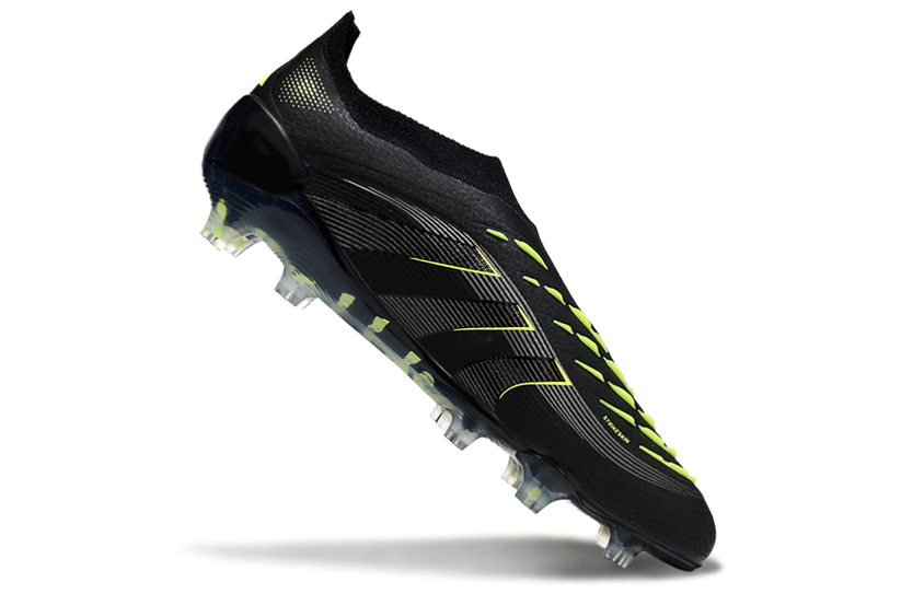 Predator Elite Laceless FG Black/Green