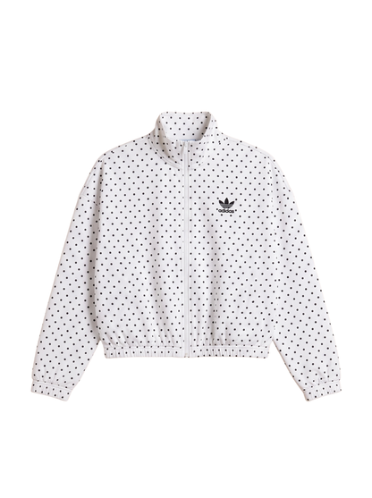 Polka Dot High Neck Zip Up Co-ord Set